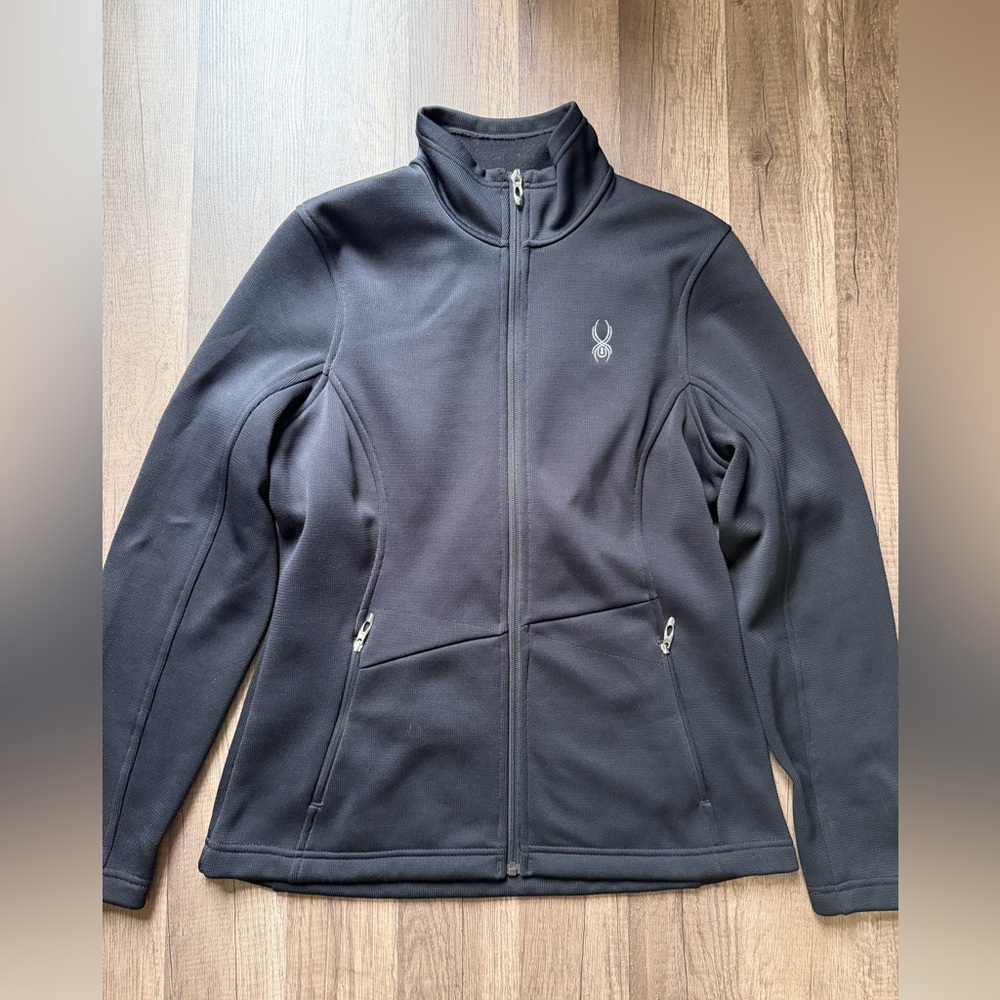 Women's Spyder Core Sweater Full Zip Fleece Lined Size Large Purple Style 2323